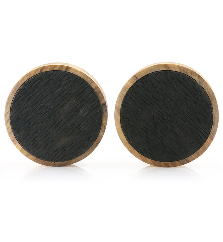 Olive Wood Plugs X Whiskey Barrel Inlays - Image 2