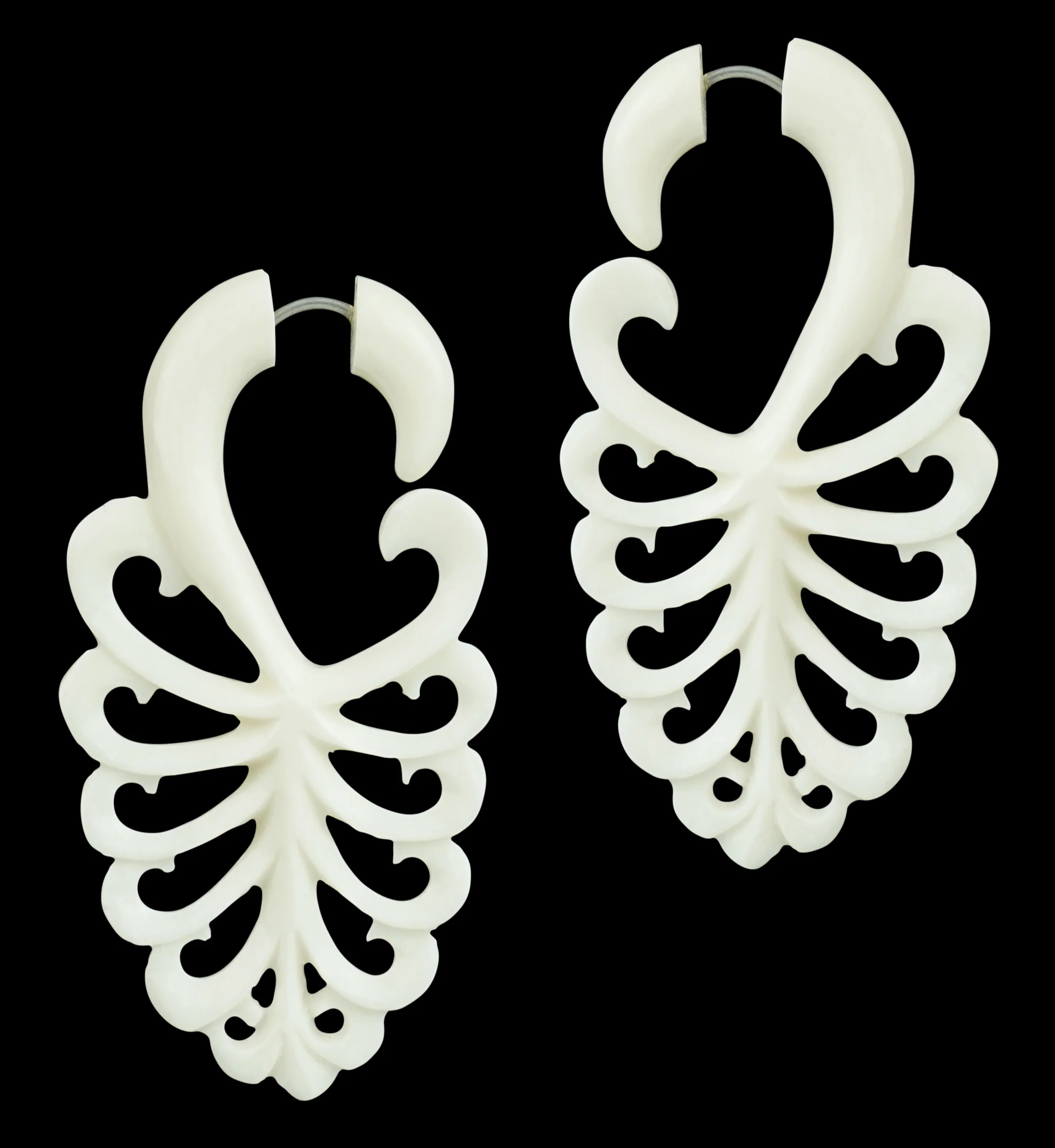 Petiole Bone Fake Gauges Earrings
