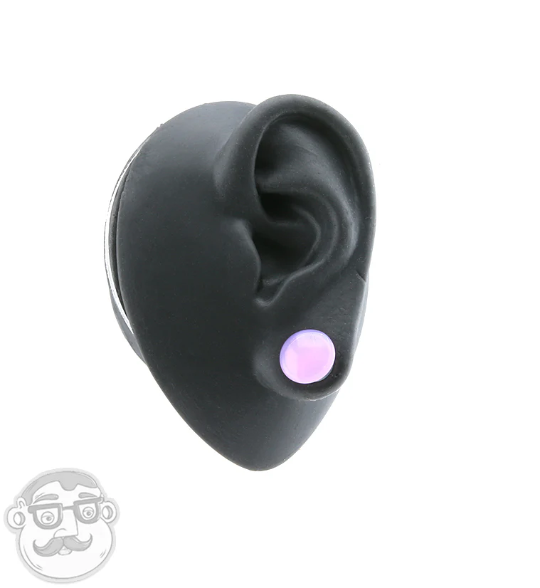 Pink Color Front Single Flare Glass Plugs - Image 5
