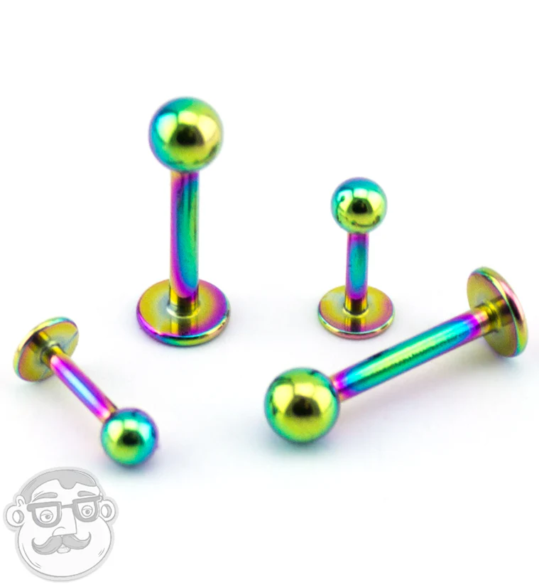 Rainbow PVD Labret Post - Image 2