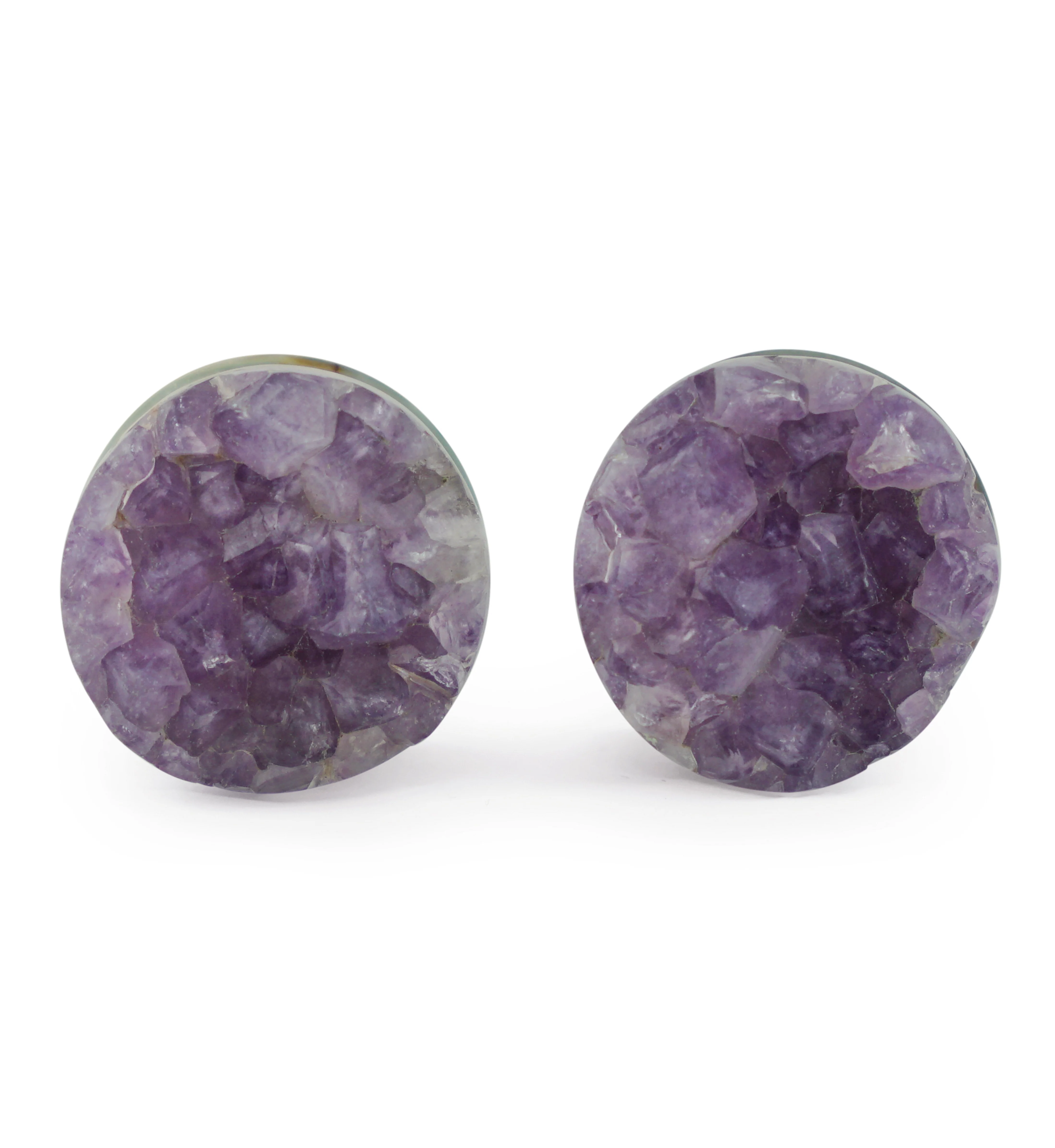 Raw Amethyst Plugs 3/4" (19mm) Version 11 - Image 2