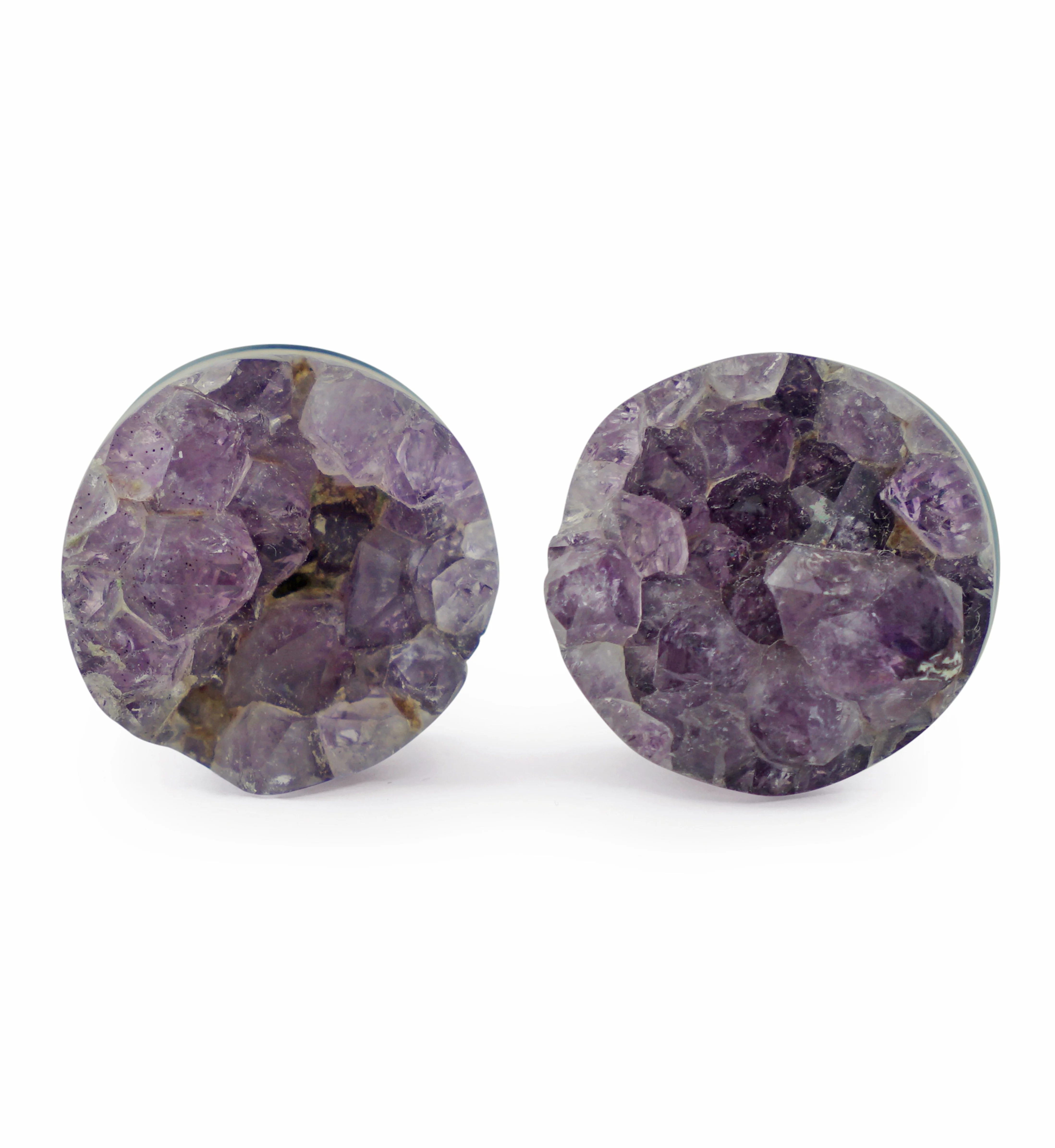 Raw Amethyst Plugs 5/8" (16mm) Version 14 - Image 2