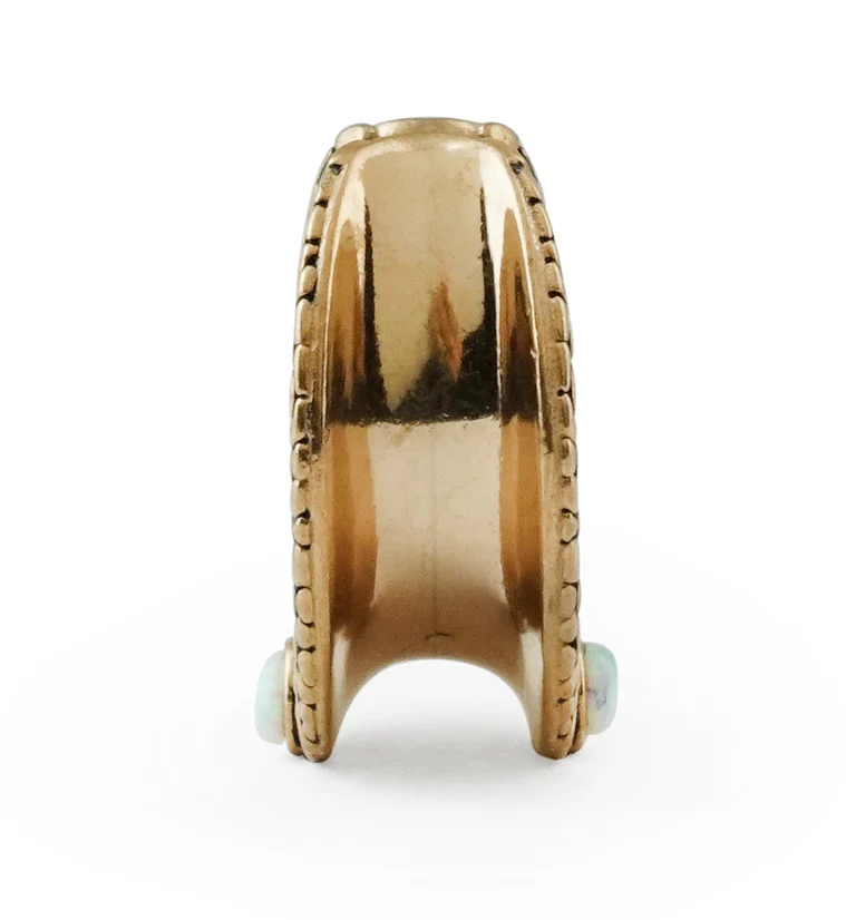Rose Gold Opalite Osteo Stainless Steel Saddles - Image 3