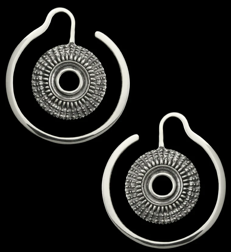 Sheath White Brass Ear Weights
