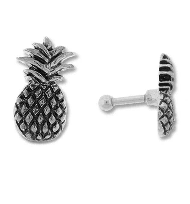Silver Pineapple Tragus - Cartilage Barbell