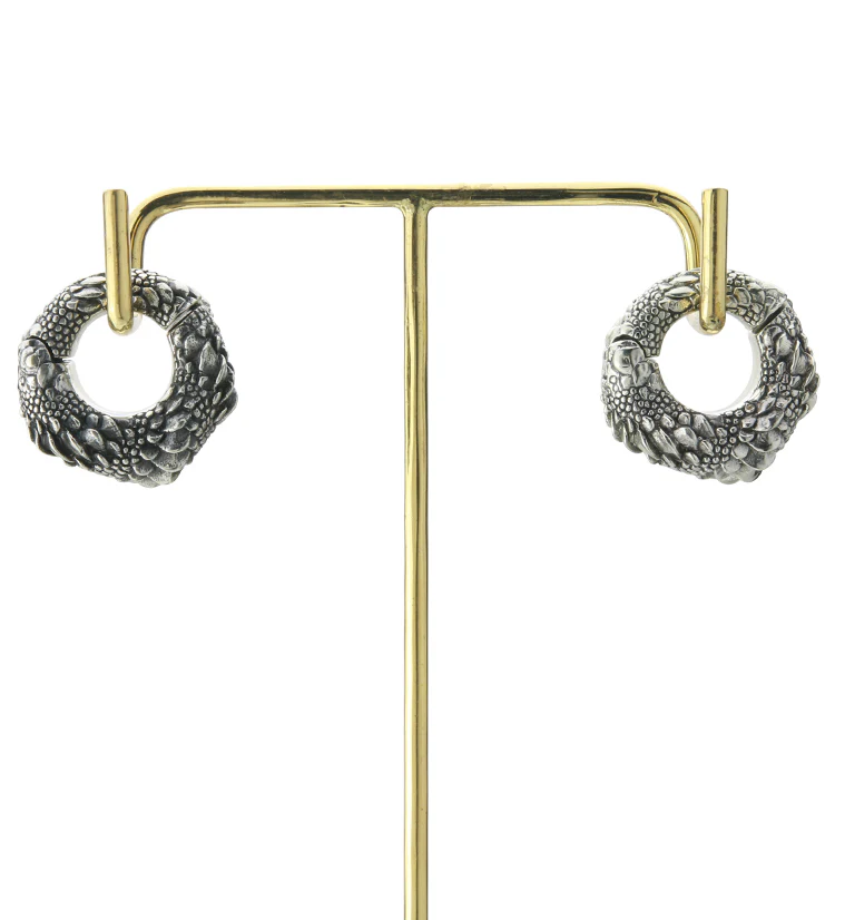 Silver Tarragon Hinged Ear Weights - Image 3