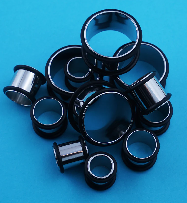 Simple Stainless Steel Ear Tunnels - Image 2