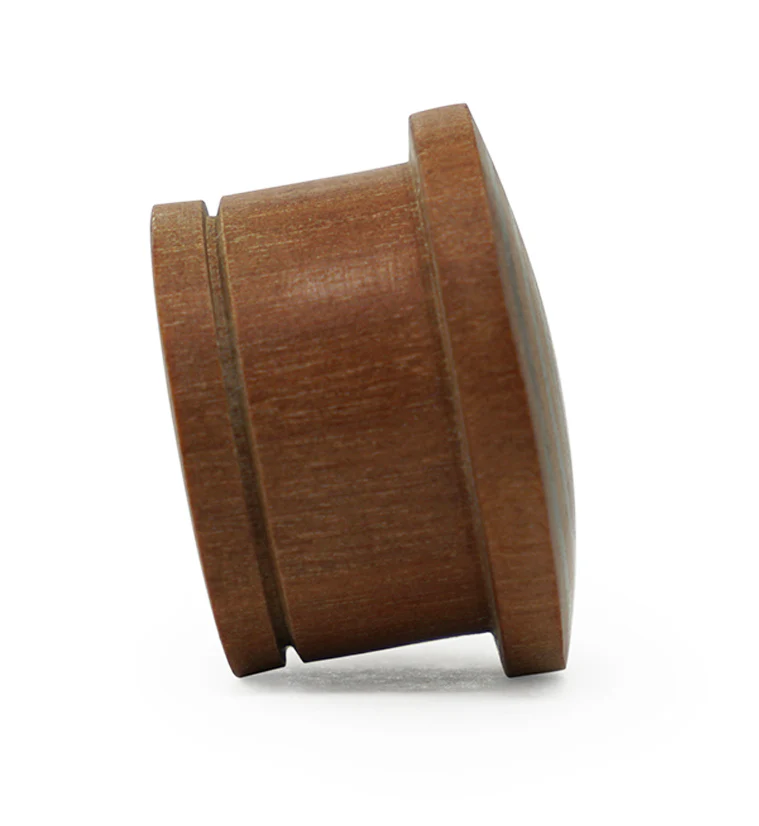 Single Flare Saba Wood Plugs with Triple Target Inlay - Image 5