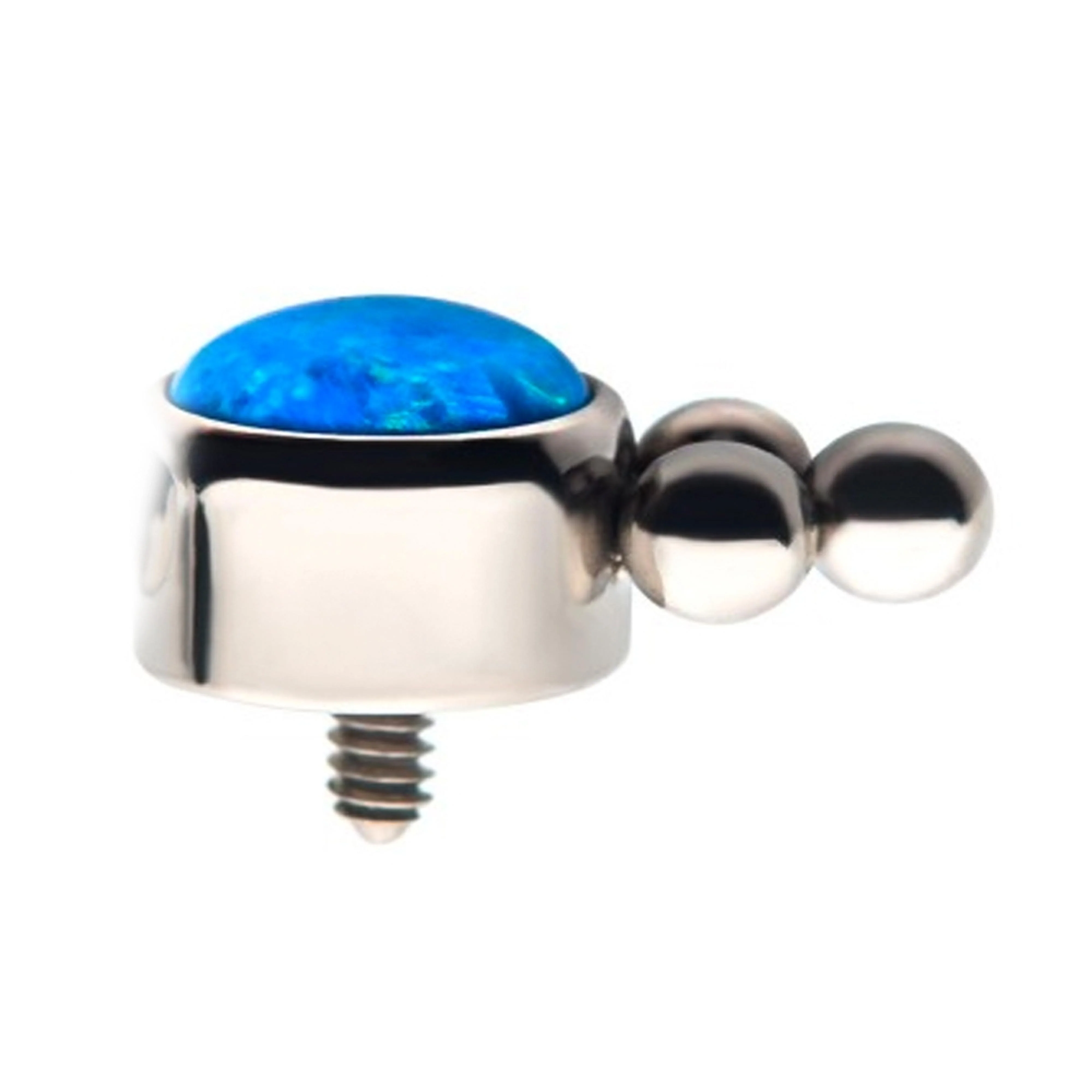 Sole White Opalite Titanium Threaded End - Image 3