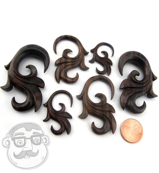Areng Wood Ornamental Spirals - Image 3