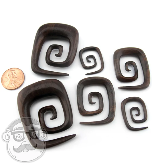Areng Wood Square Spirals - Image 2