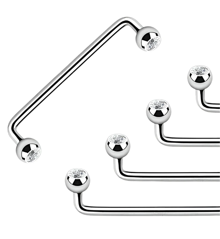 Stainless Steel CZ Internally Threaded Surface Bar