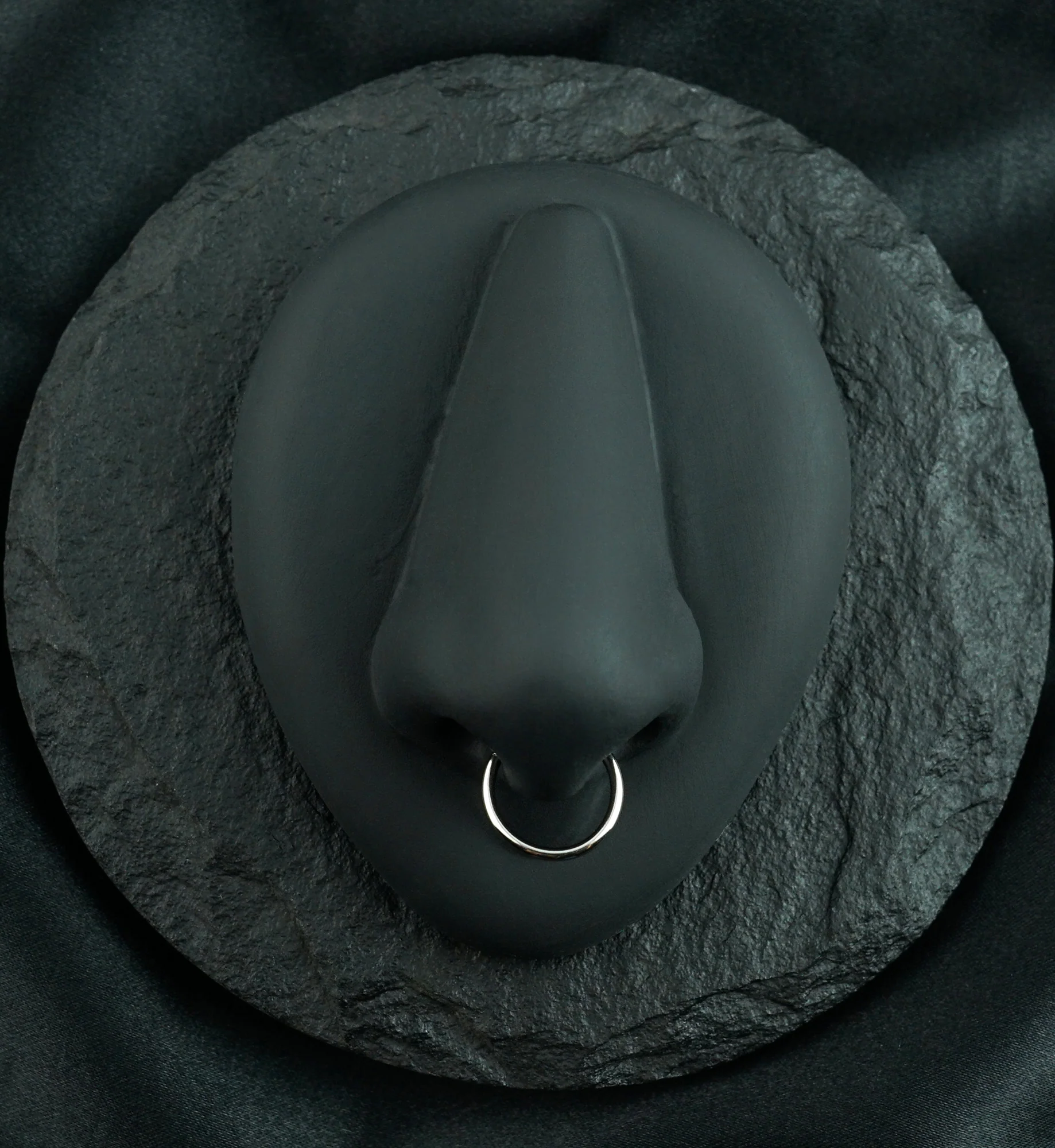 Stainless Steel Segment Hoop Ring - Image 3