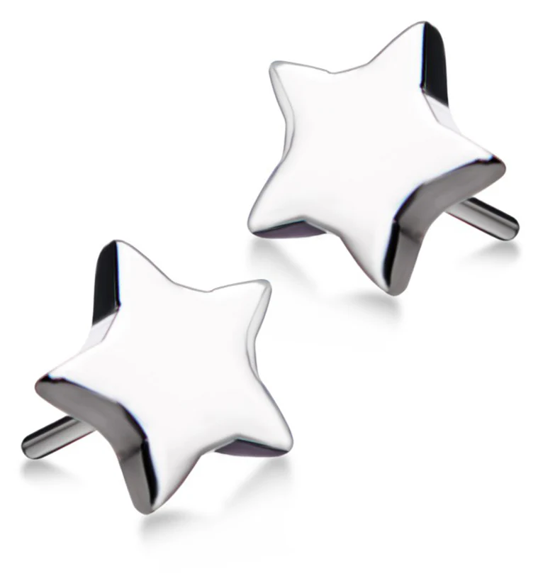 Star Threadless Titanium Top