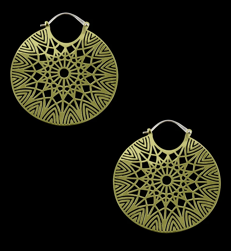 Stellar Brass Earrings - Weights