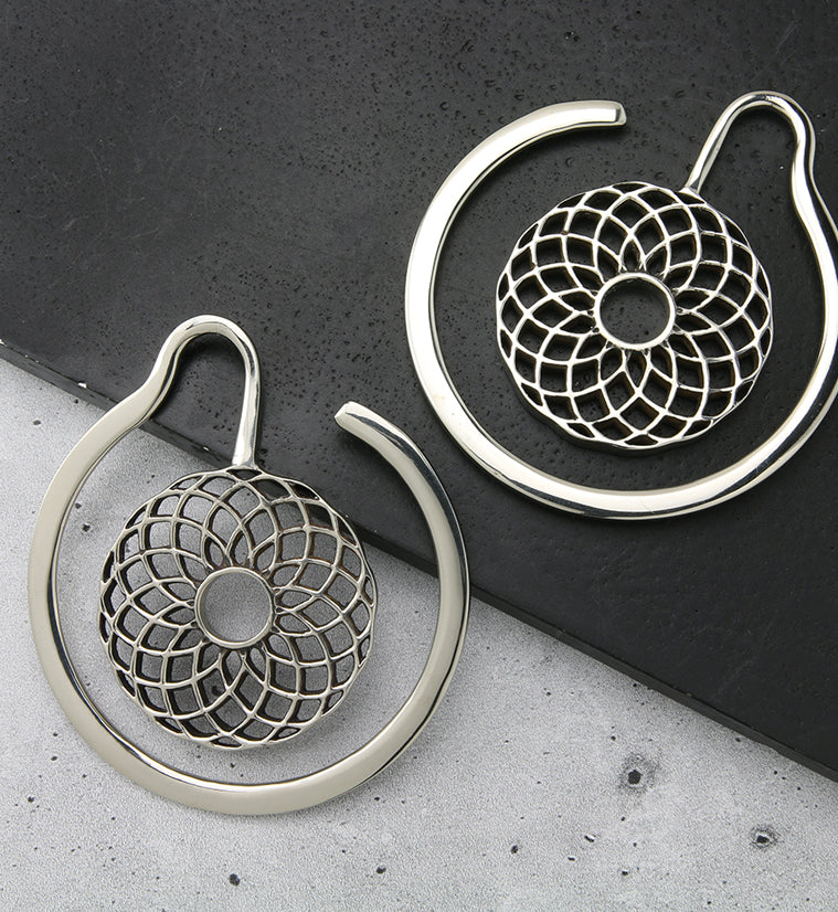 Torus White Brass Ear Weights - Image 2