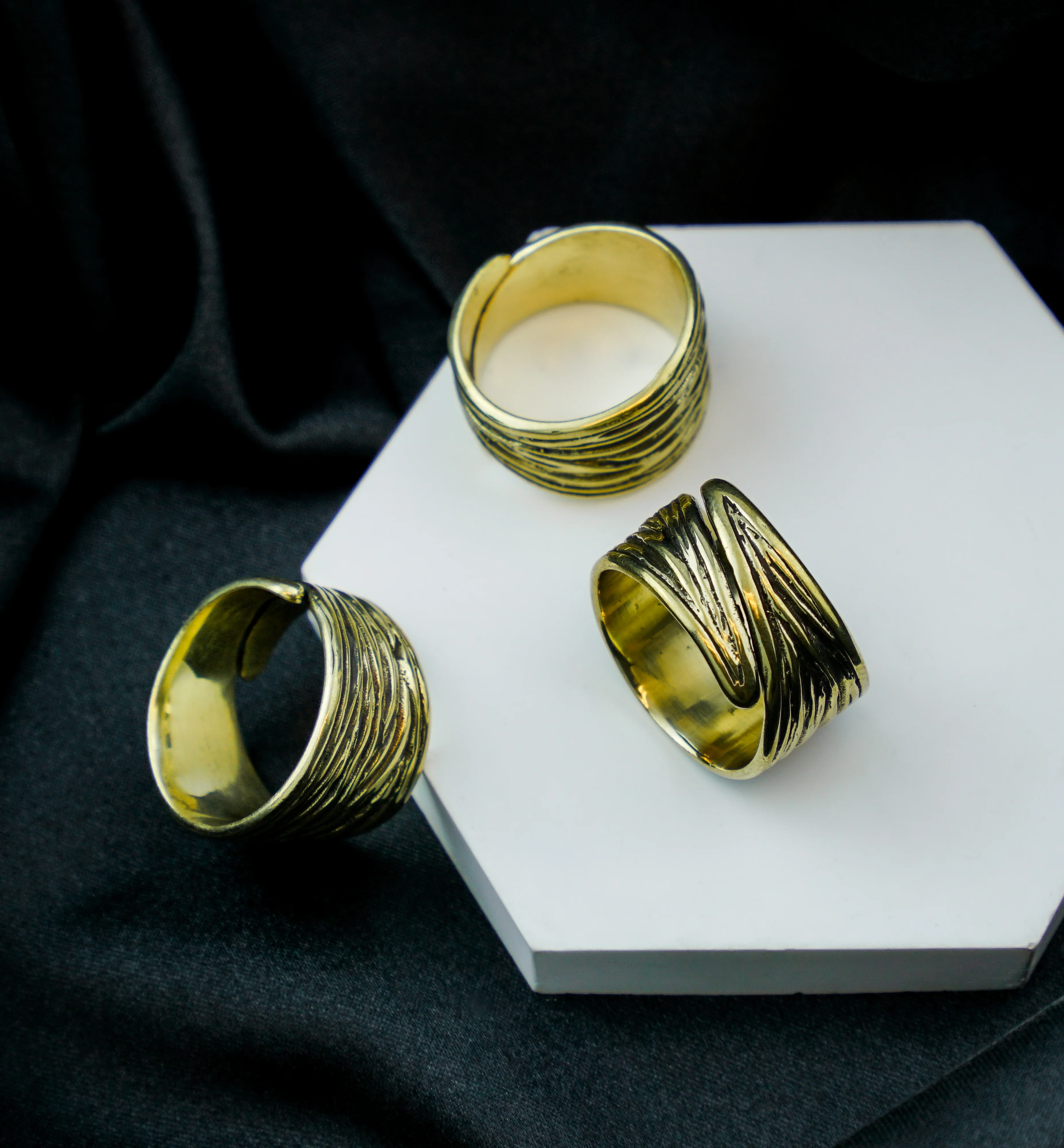 Bark Brass Ring - Image 2
