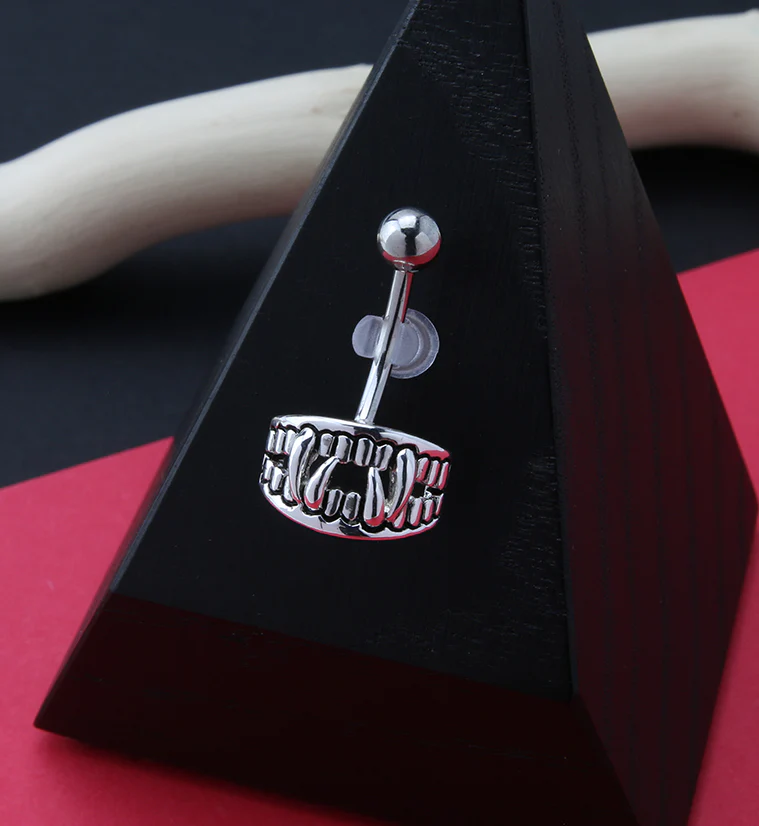 Vampire Teeth Belly Ring - Image 2