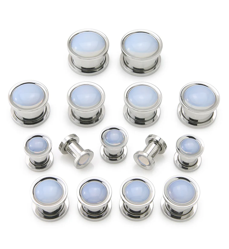 Opalite Stainless Steel Plugs - Image 2