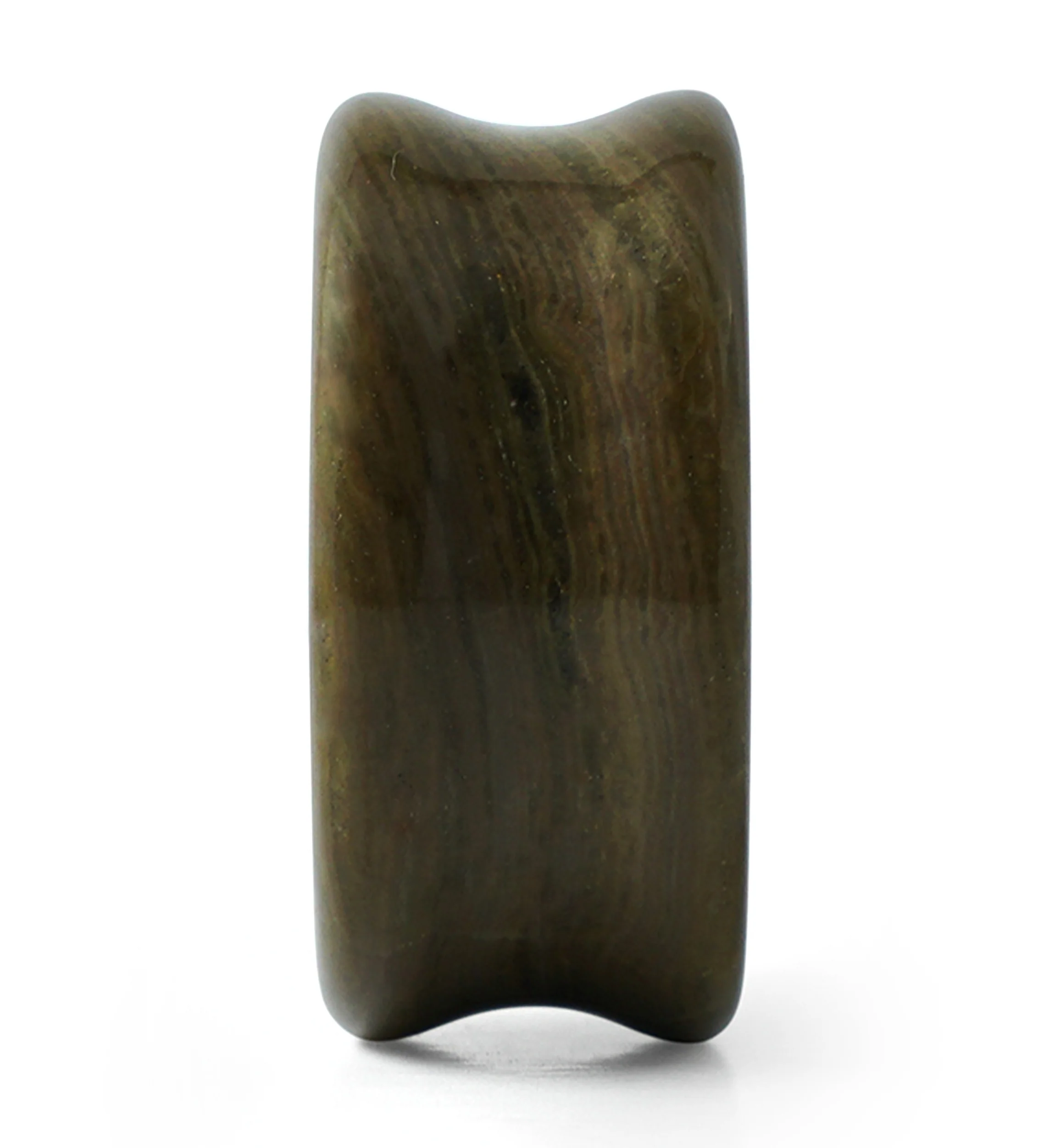 Wood Line Jasper Double Flare Stone Plugs - Image 3