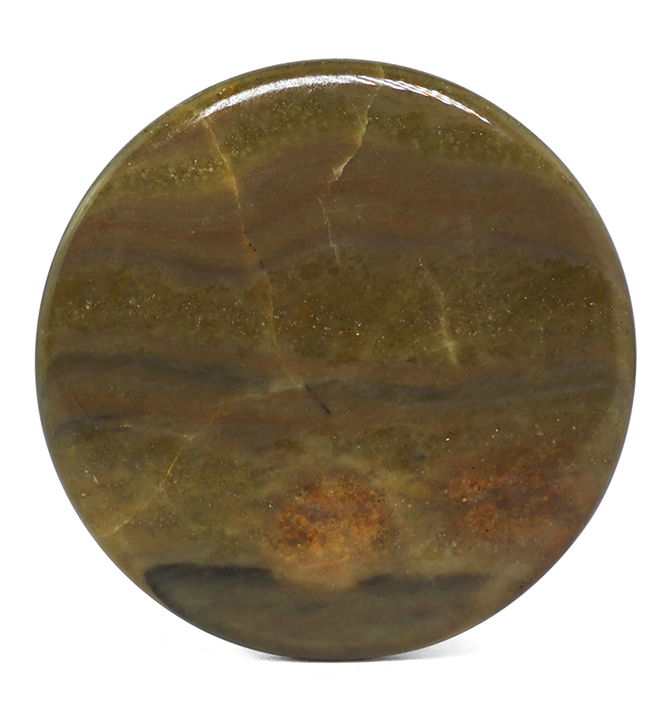 Wood Line Jasper Double Flare Stone Plugs - Image 4
