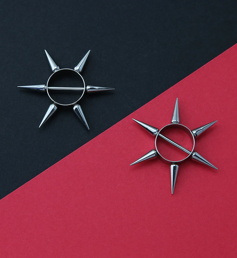 XL Spiked Nipple Rings - Image 3